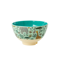 Jungle Green Print Small Melamine Bowl By Rice DK[1]